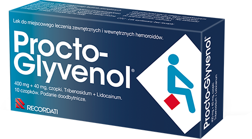 Procto-Glyvenol® czopki – skutecznie środek do łagodzenia objawów choroby hemoroidalnej